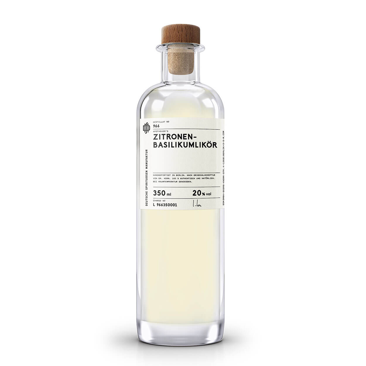 No 966 Zitronen-Basilikumlikör
